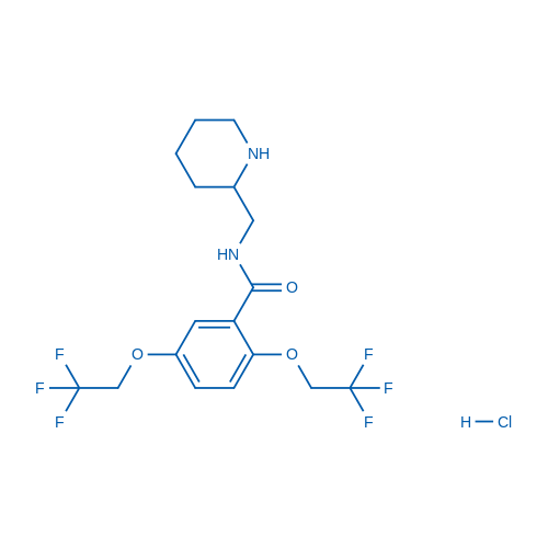 N-(Piperidin-2-ylmethyl)-2,5-bis(2,2,2-trifluoroethoxy)benzamide hydrochloride